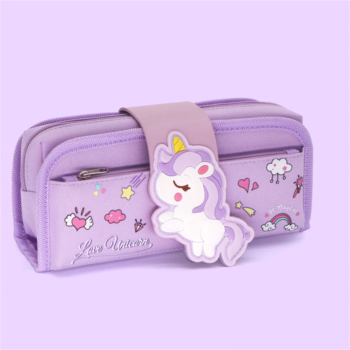 Pencil Case Mesh Pocket Pencil Pouch D