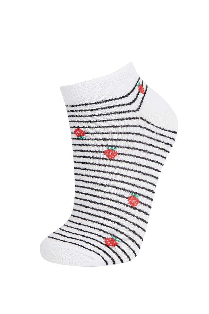 3 Pieces Woman Socks Low Cut Socks - Multicolour