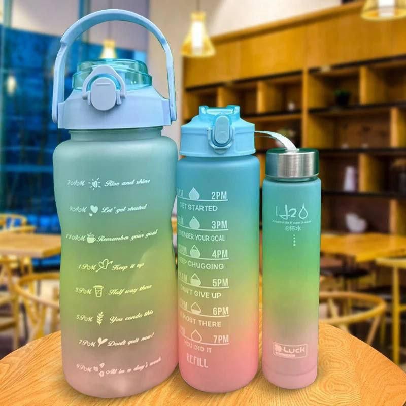 New Model 3 In 1 Extra Large Water Bottle Set-sport