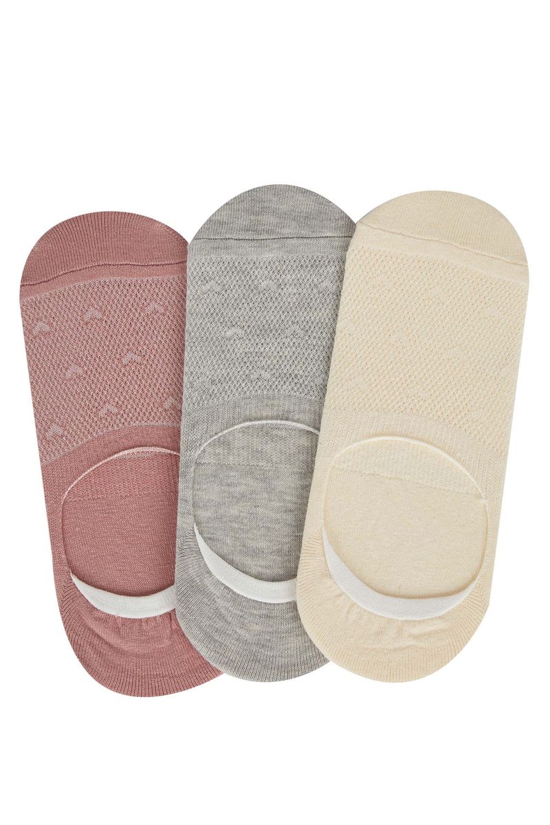 Woman Footsie 3 Low Cut Socks-Karma