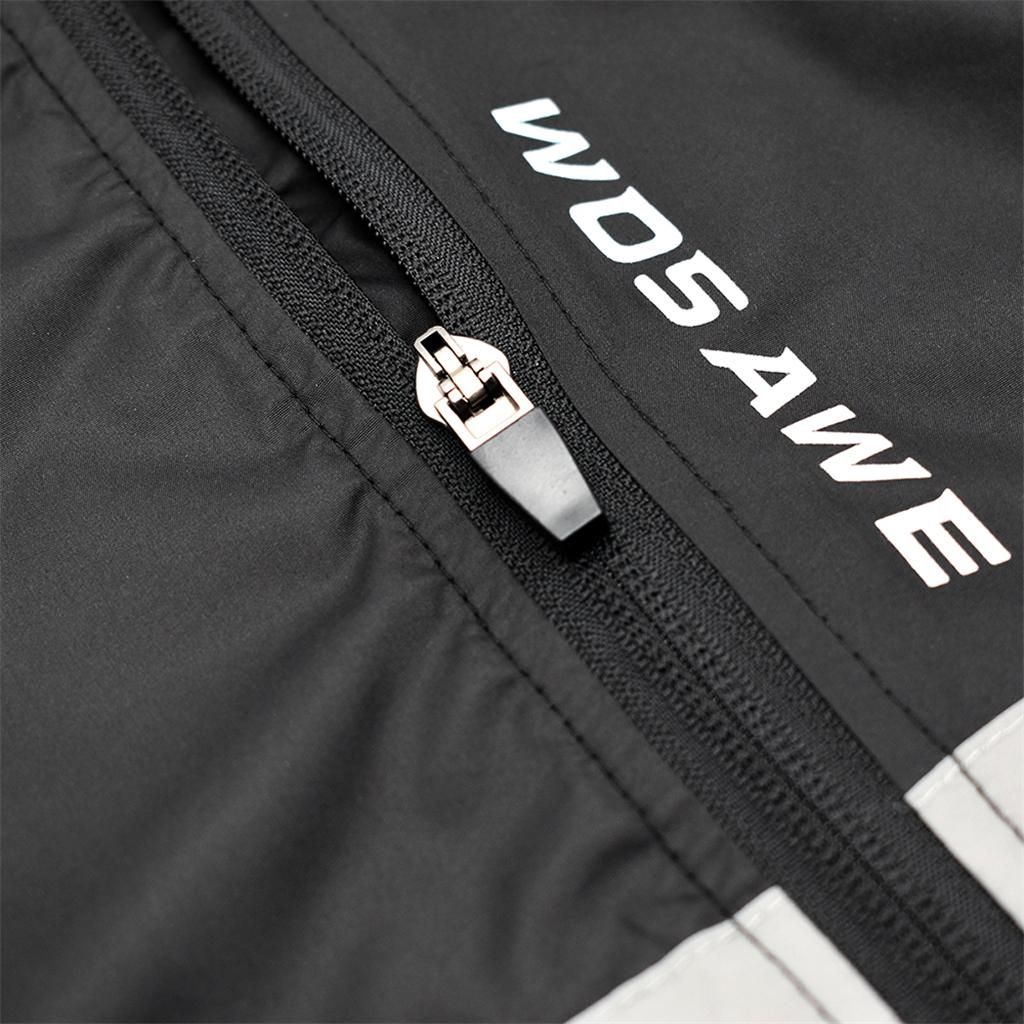 Cycling Skin Jersey Bicycle Windproof Jacket Light Rain Coat Black M