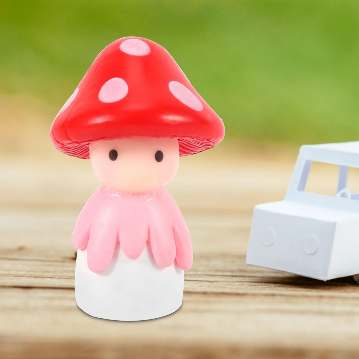 Miniature Fairy Garden Mushroom Doll Outdoor Decor
