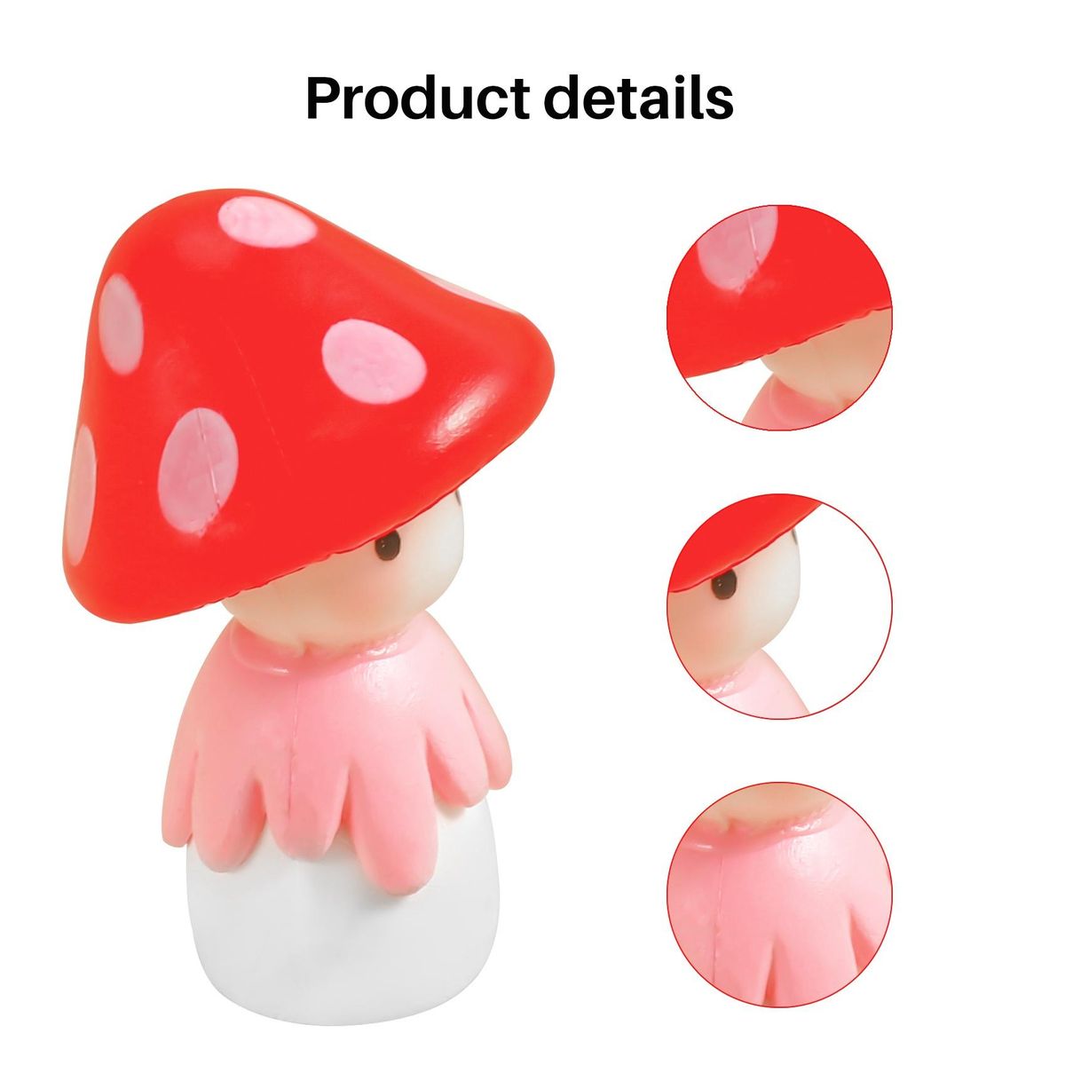 Miniature Fairy Garden Mushroom Doll Outdoor Decor