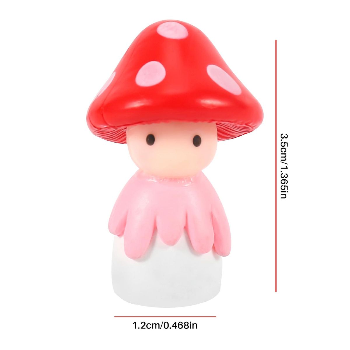 Miniature Fairy Garden Mushroom Doll Outdoor Decor