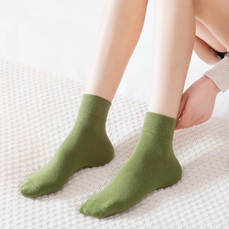 3pairs set cotton socks for women crew long breathable casual short tube black white fashion solid colors ankle Spring Autumn
