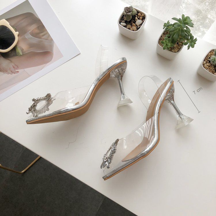 2022 Ladies Classic Fashion High Heels - Silver