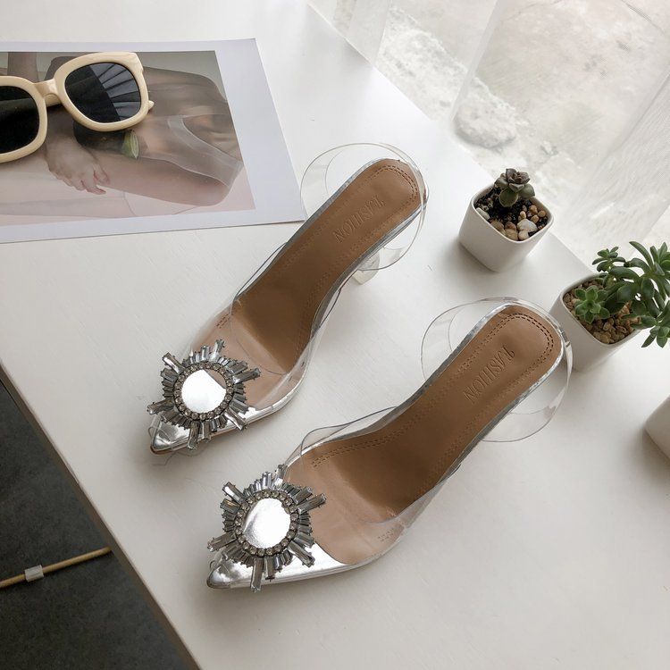 2022 Ladies Classic Fashion High Heels - Silver