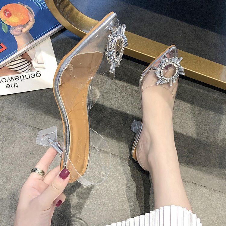 2022 Ladies Classic Fashion High Heels - Silver