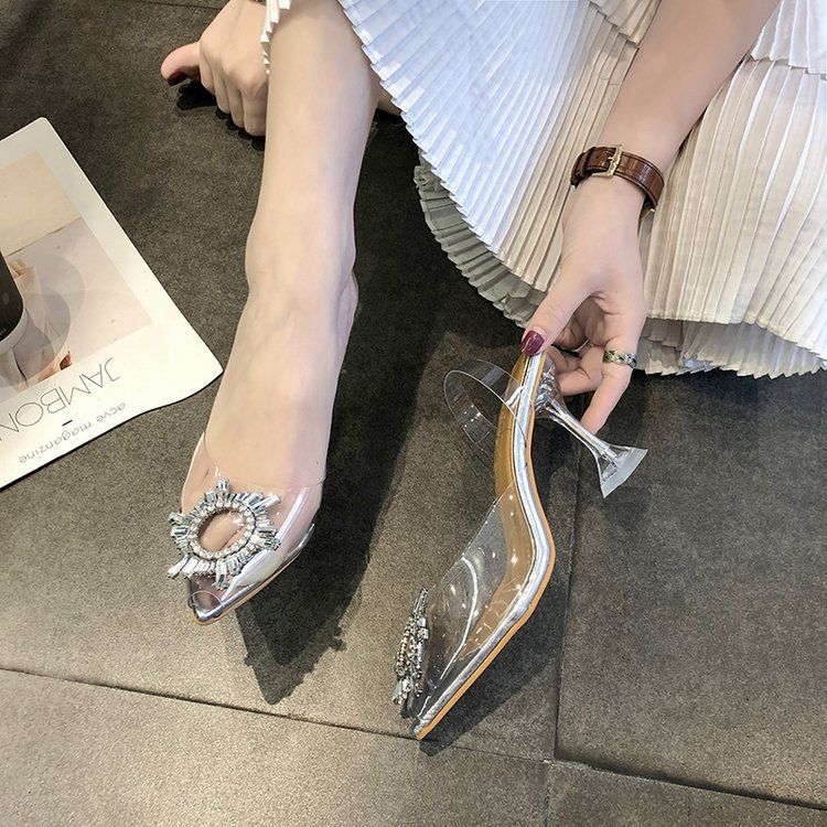 2022 Ladies Classic Fashion High Heels - Silver