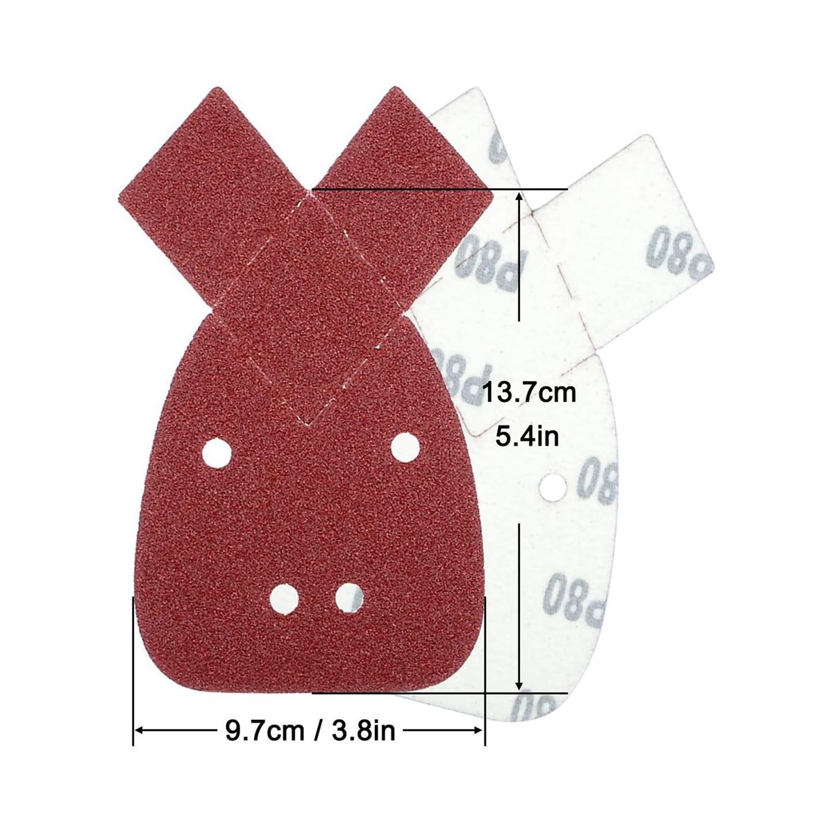 60Pcs Sander Pads, 10 x 40/60/80/120/180/240 Mouse Sander Pads Mixed, Mouse Sanding Pads