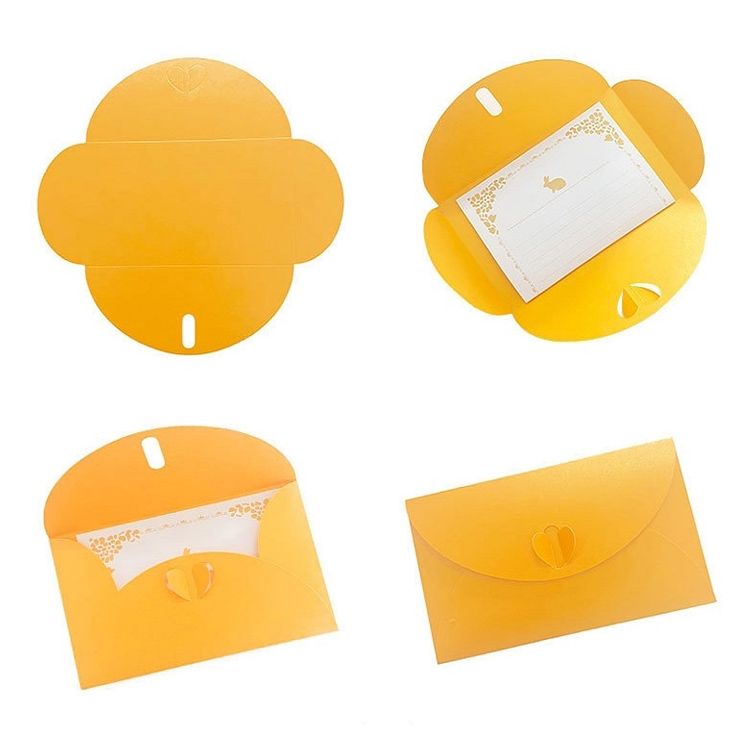 50PCS Paper Hot Stamping Envelope Invitation Lett