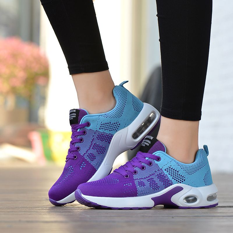 2022 Womens Air Cushion Shoes Running Sneakers - Purple