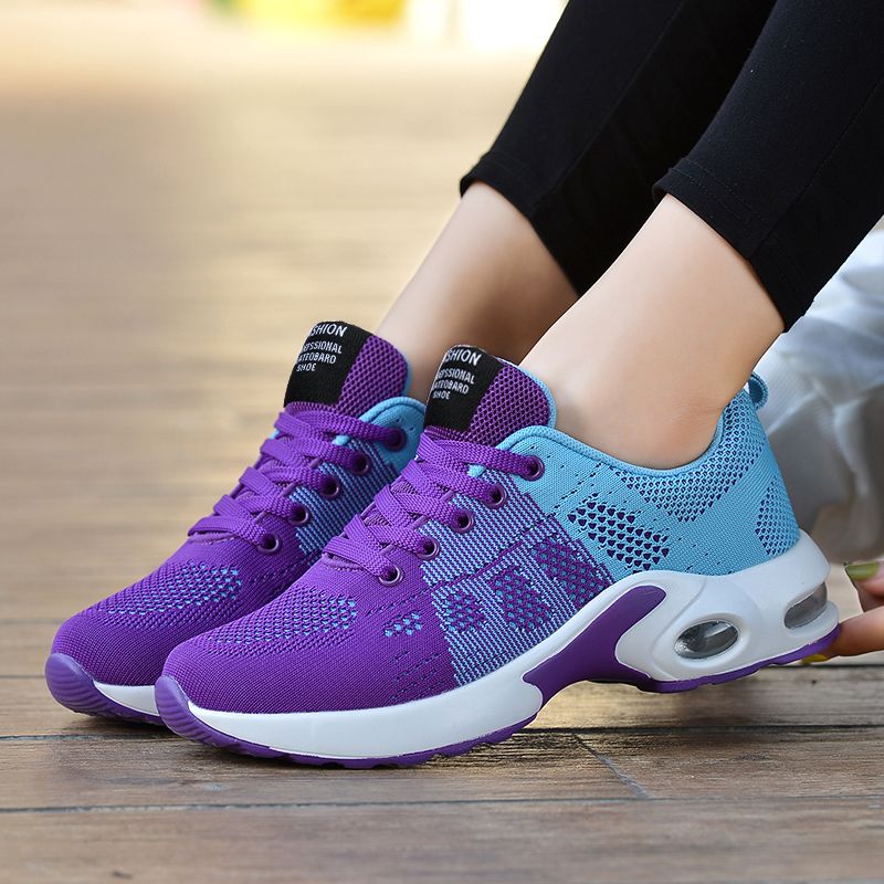2022 Womens Air Cushion Shoes Running Sneakers - Purple