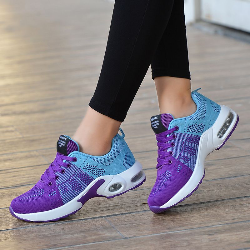 2022 Womens Air Cushion Shoes Running Sneakers - Purple