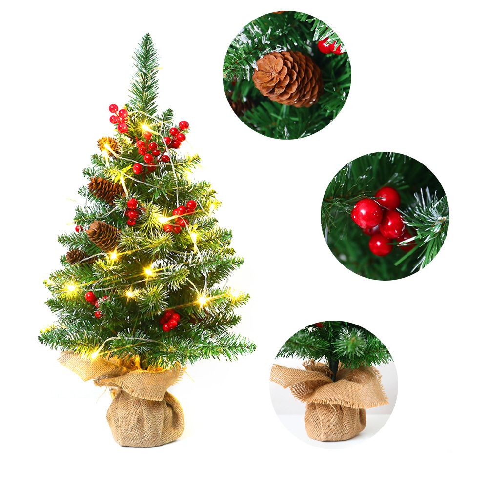 18 Inches Mini Christmas Trees Battery Operated Artificial