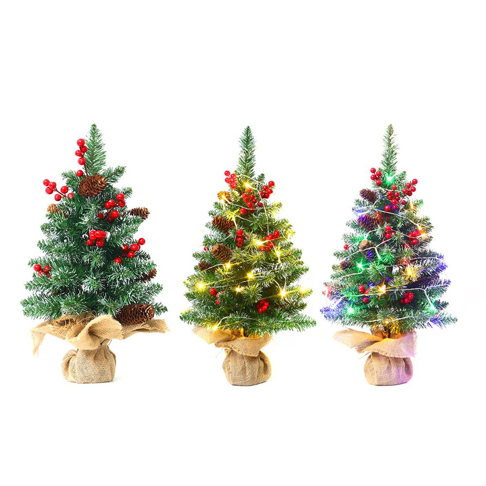 18 Inches Mini Christmas Trees Battery Operated Artificial