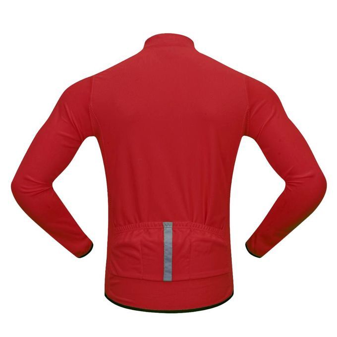 Unisex Premium Long Sleeve Jersey Top T-shirt Bike Bicycle Red M