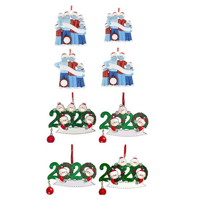 Hristmas De Orations Resin Santa  Laus Pendant  Hristmas Tree Pendant-multi Olor-3 People