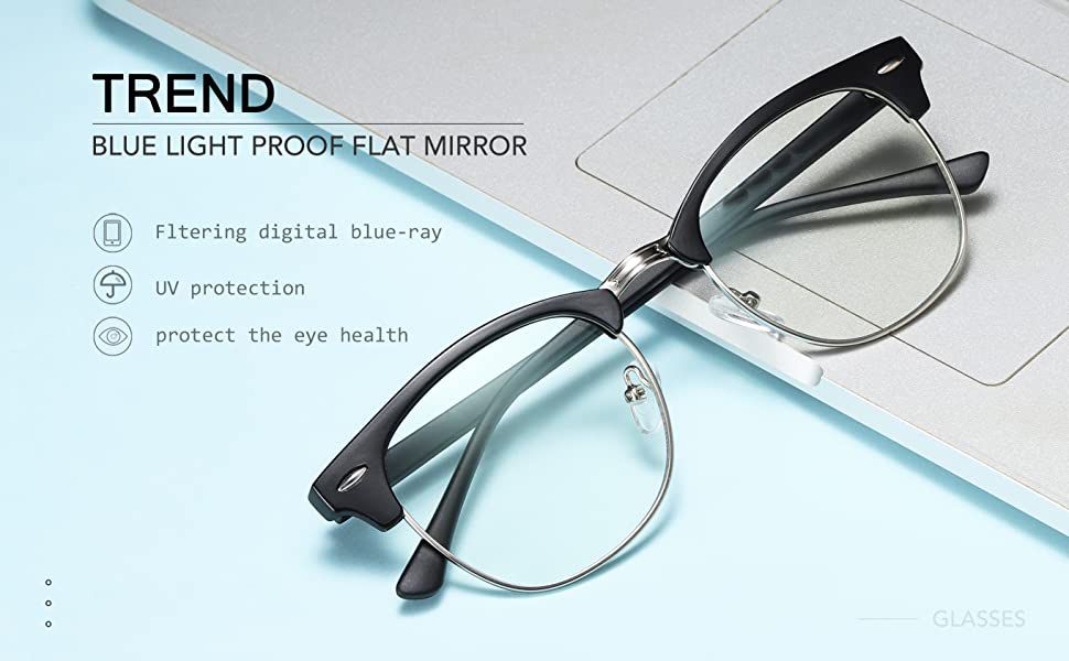 Unisex Blue Light Blocking, Anti Eyestrain Screen Glasses