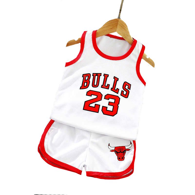 2-12 Years Children Boys Vest + Shorts Summer Basketball Sports Suit