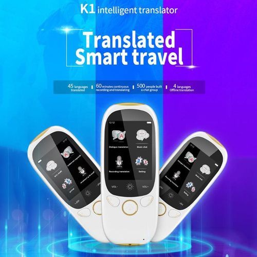 K1 Portable 45 Languages Smart Voice Translator WIFI Hotspot Two-way Translation Machine Real-time Recording Translation  ASQOA