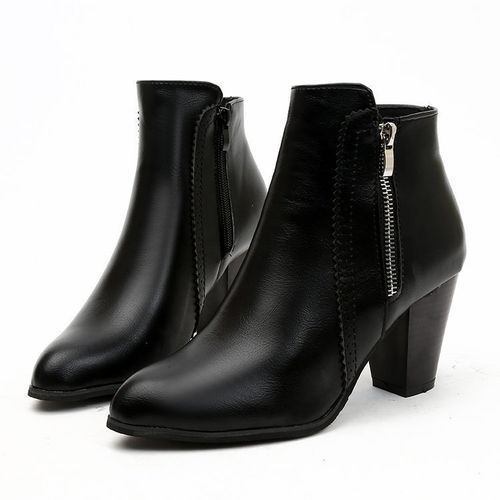 Women Lady Fashion Sexy High Heel Platform Chunky Martin Boots Party Dress Work Booties Shoes