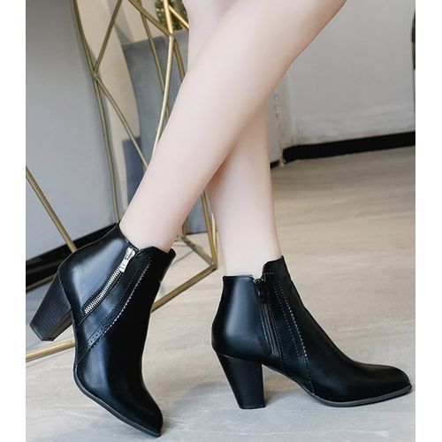 Women Lady Fashion Sexy High Heel Platform Chunky Martin Boots Party Dress Work Booties Shoes