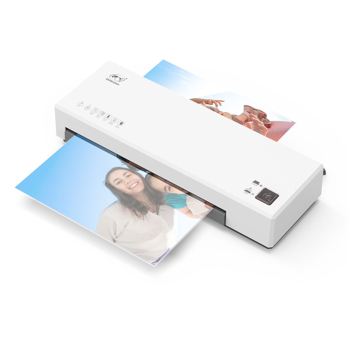 OSMILE Desktop Laminator Machine Set A4 Size Hot And Cold