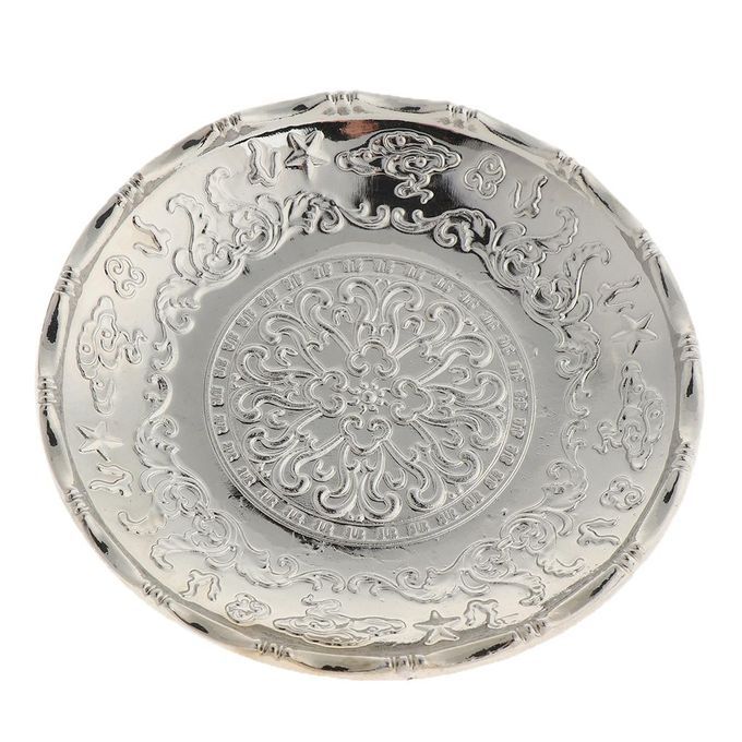 Round Tea Cup Saucer Kung Fu Tea Cup Coaster For Chinese Tea Silver