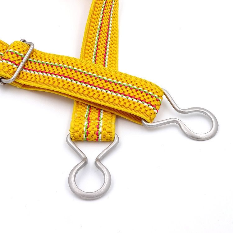 Candy-colored 8-Character Clasp Elastic Braided Belt For Children(Black)