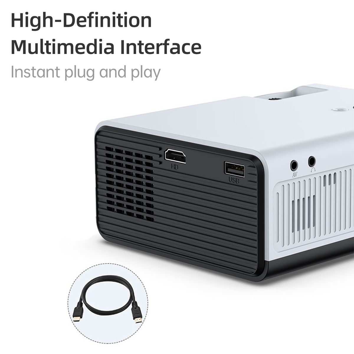 1080P Smart Projector 2.4G WiFi 2200 Lumens Multimedia