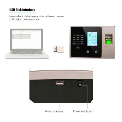 Intelligent Biometric Fingerprint Time Attendance Machine Support Face Fingerprint Password