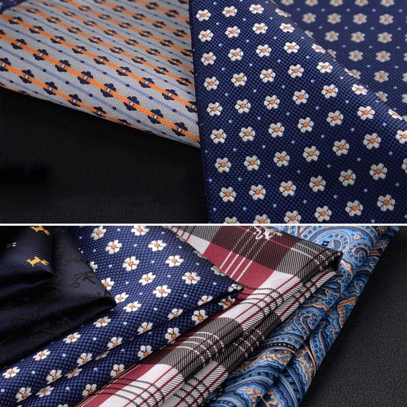 Men's Polyester Silk Hanky Handkerchief Pocket Square