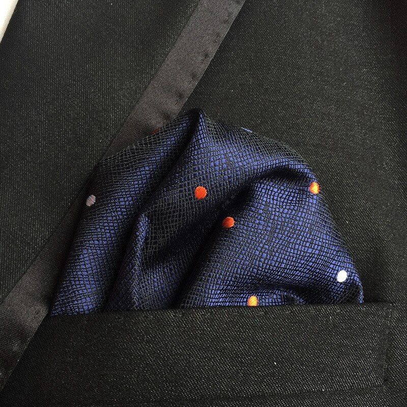 Men's Polyester Silk Hanky Handkerchief Pocket Square