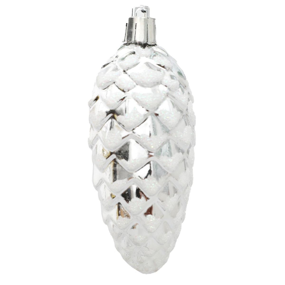 Christmas Hanging Pinecones Plastic Pinecone Balls Silver
