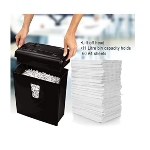 Powershred 6 Sheet Cross-Cut Personal Paper Shredder + Safety Lock