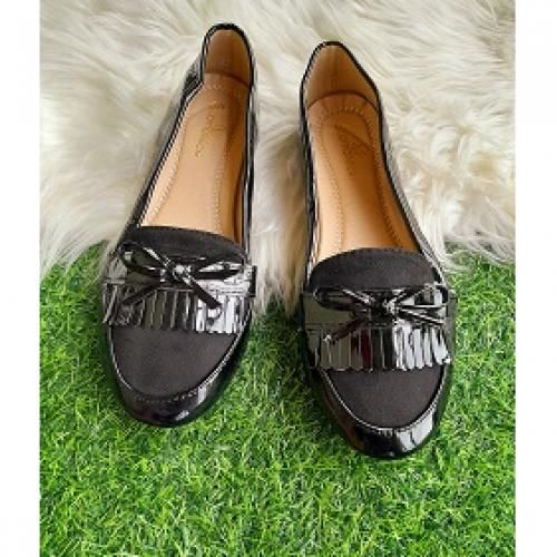 Black Flat Ladies Office Shoe Women Loafers