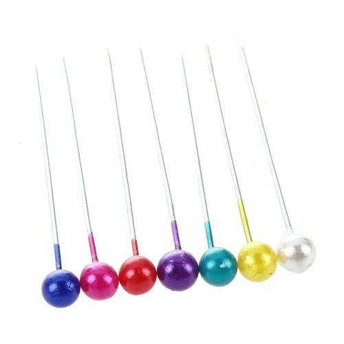 Multicolor Faux Pearl Bead Sewing Crafts Ball Head Pin