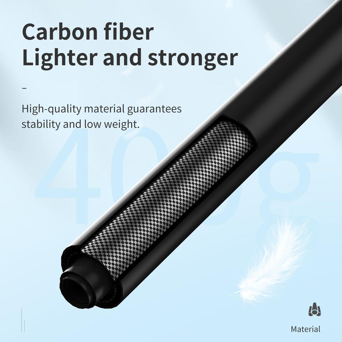 TELESIN IS-MNP-300 Sports Camera Selfie Stick 3 Meters/118 Inches Ultra Long Action Camera Vlog Bracket Carbon Fiber Replacement for GoPro Hero 10/9/8/7/6, Insta360 One R/X, Osmo Action