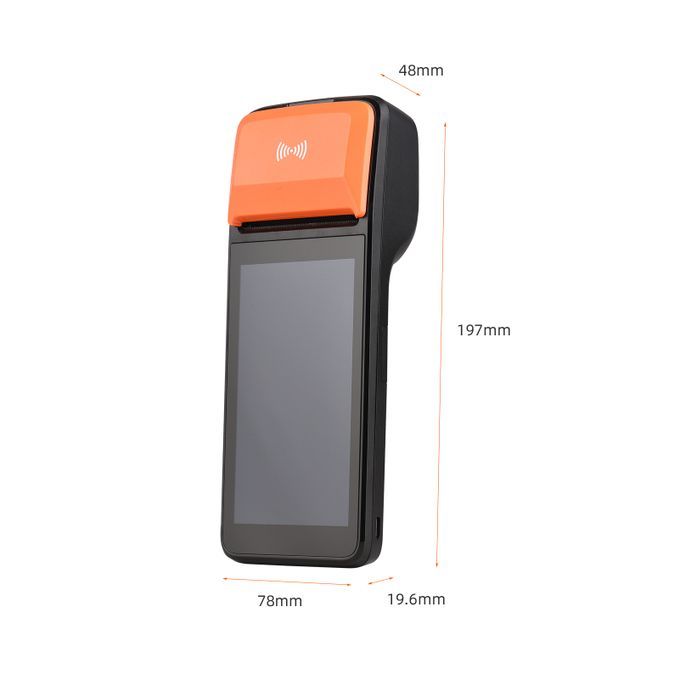 Handheld 3G POS Receipt Printer Android 8.1 1D/2D Barcode Scanner PDA Terminal - NFC Version