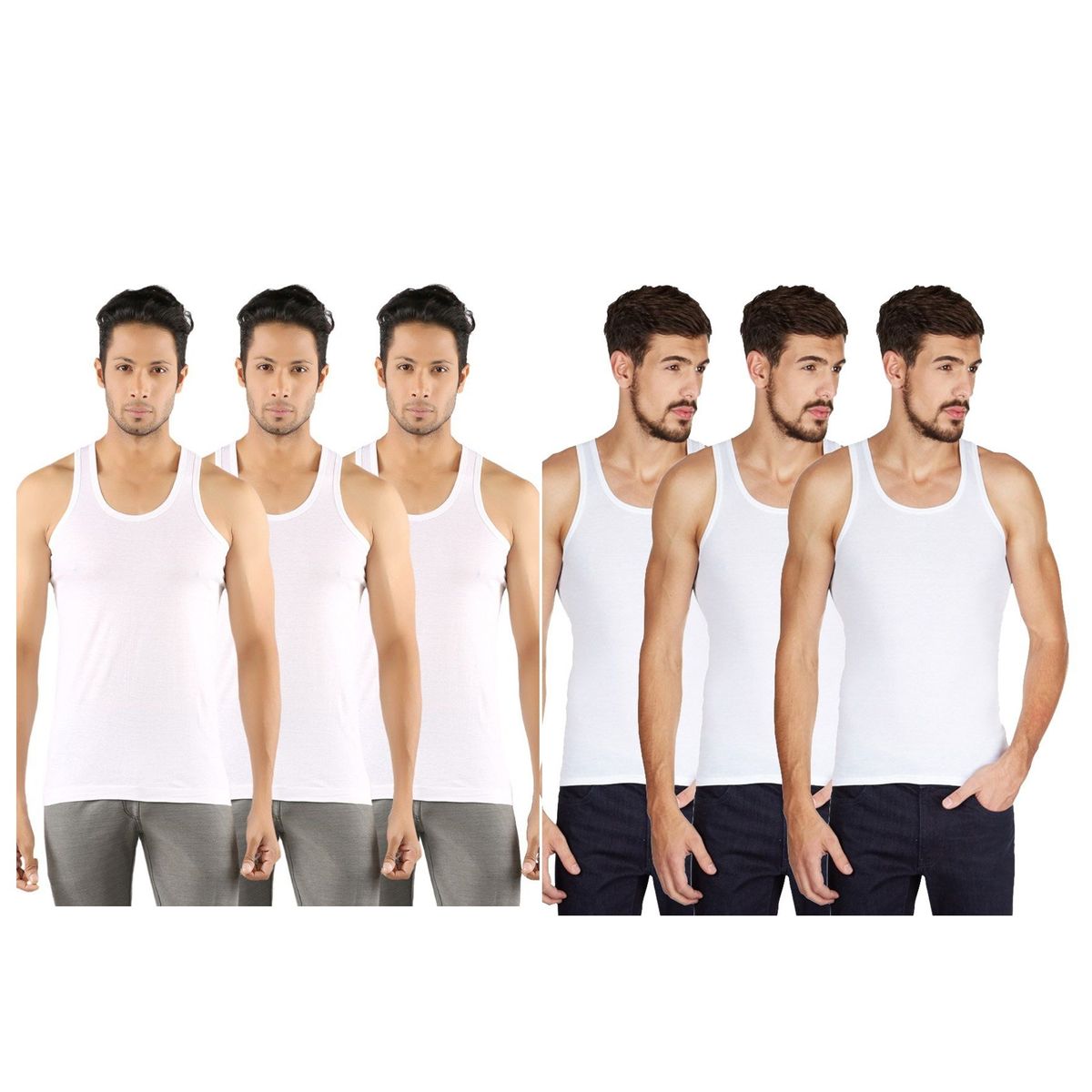 6 In 1 Mens Inner Wear Singlet