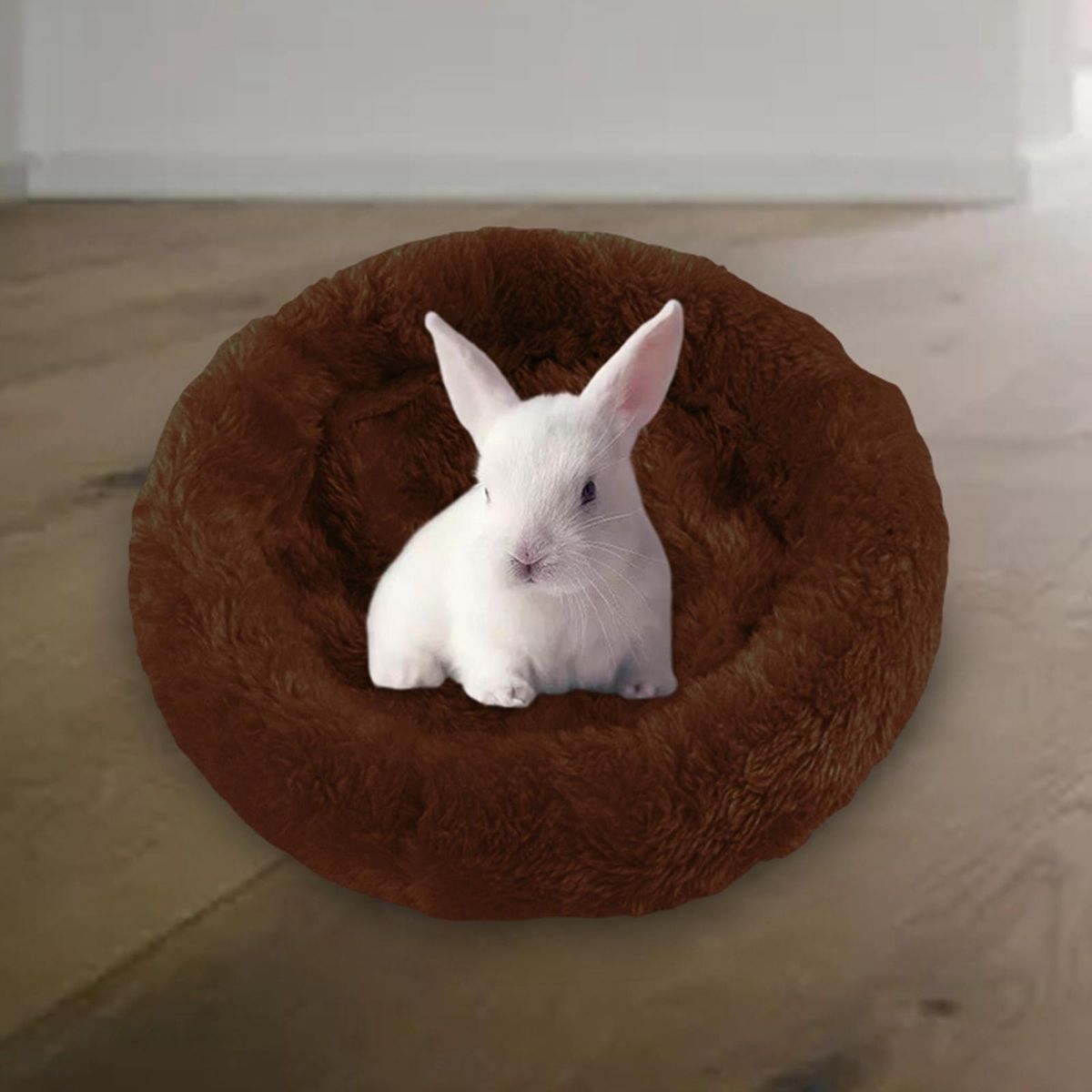 Cute Small Animal Mat Hamster House Warm Bed Bedding S Dark Brown