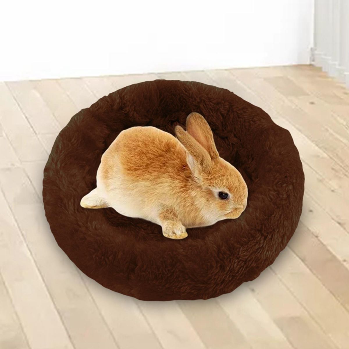 Cute Small Animal Mat Hamster House Warm Bed Bedding S Dark Brown