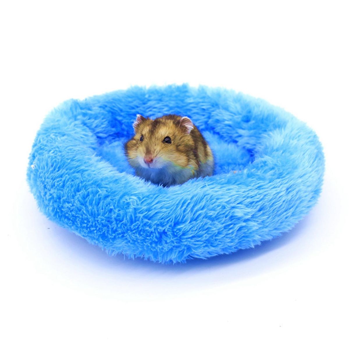 Cute Small Animal Mat Hamster House Warm Bed Bedding S Dark Brown