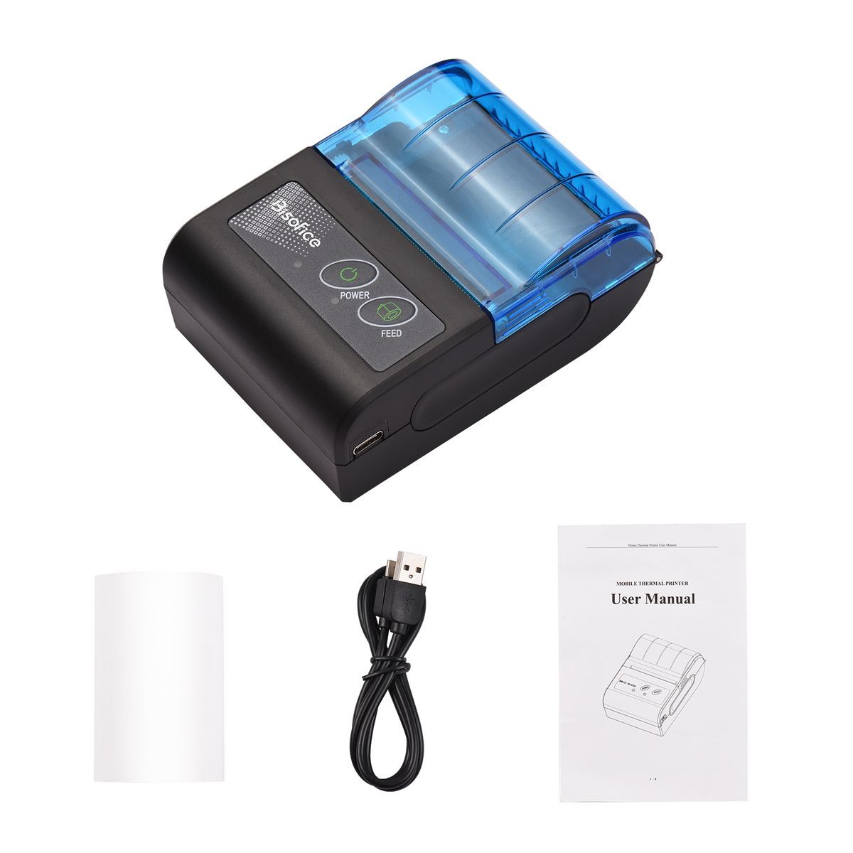Portable Mini Thermal Printer 2 Inch Wireless USB