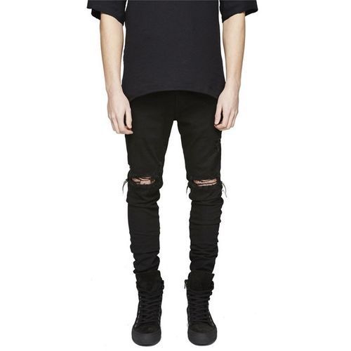 Men's Denim Slim Stretch Jeans - Black