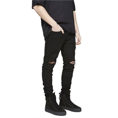 Men's Denim Slim Stretch Jeans - Black