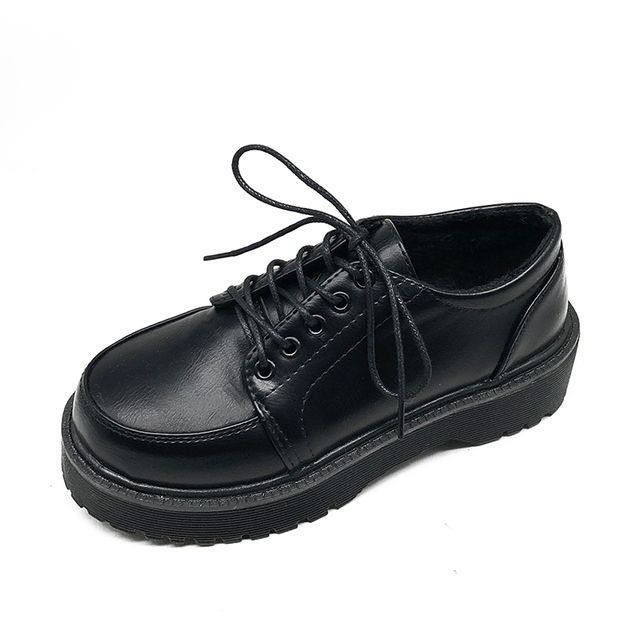 Oxford Shoes With Flat Platform For Women