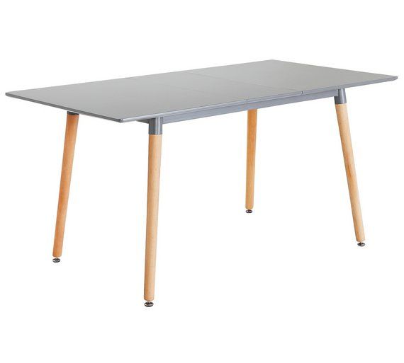 Home Charlie 4 Seater Dining Table - Grey