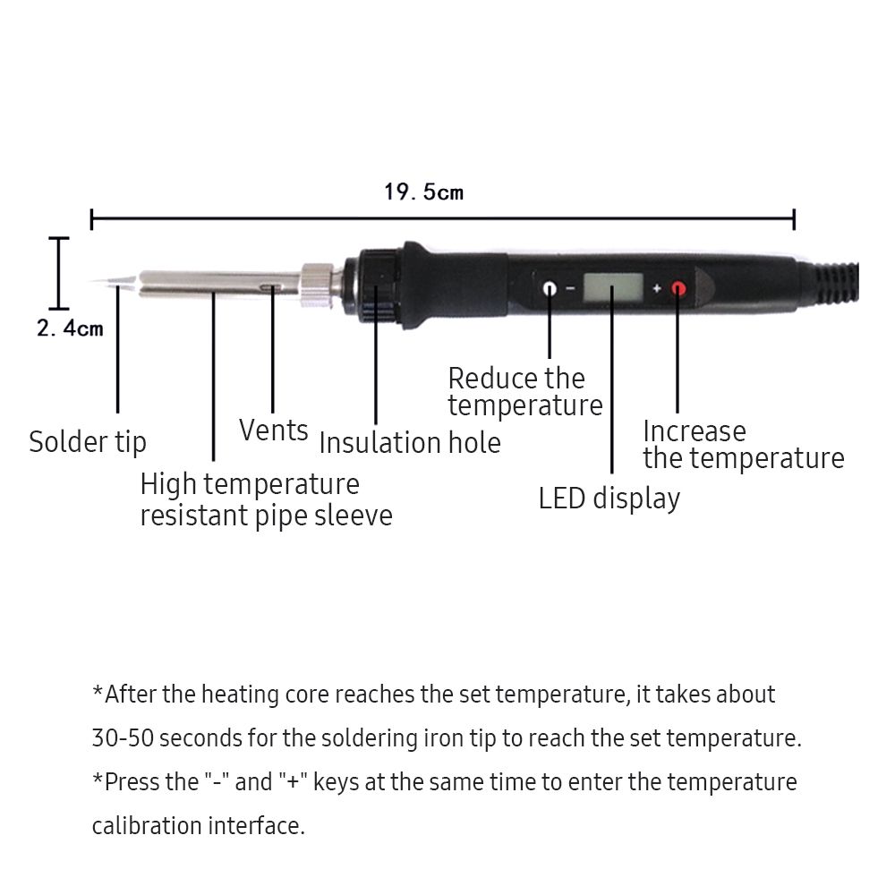 Smart Electric Soldering Iron 60W 80W With LED Digital